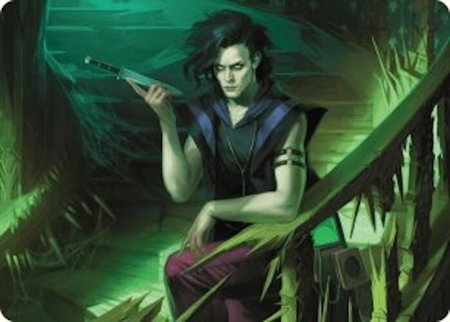 Winter, Misanthropic Guide Art Card - Art Series: Duskmourn: House of Horror Magic: The Gathering trading card