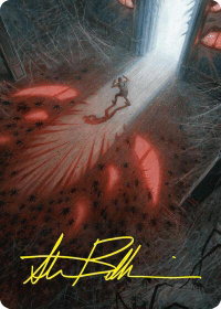 Fear My Authority Art Card (Gold-Stamped Signature) - Art Series: Duskmourn: House of Horror (ASDSK) #49 - Special Magic: The Gathering Trading Card