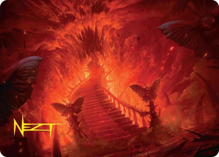 Mountain Art Card (Gold-Stamped Signature) - Art Series: Duskmourn: House of Horror Magic: The Gathering trading card