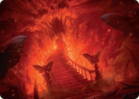Mountain Art Card - Art Series: Duskmourn: House of Horror Magic: The Gathering trading card