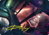 Terramorphic Expanse Art Card (Gold-Stamped Signature) - Art Series: Duskmourn: House of Horror (ASDSK) #27 - Special Magic: The Gathering Trading Card