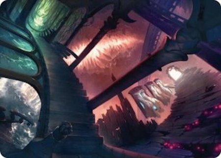 Terramorphic Expanse Art Card - Art Series: Duskmourn: House of Horror Magic: The Gathering trading card