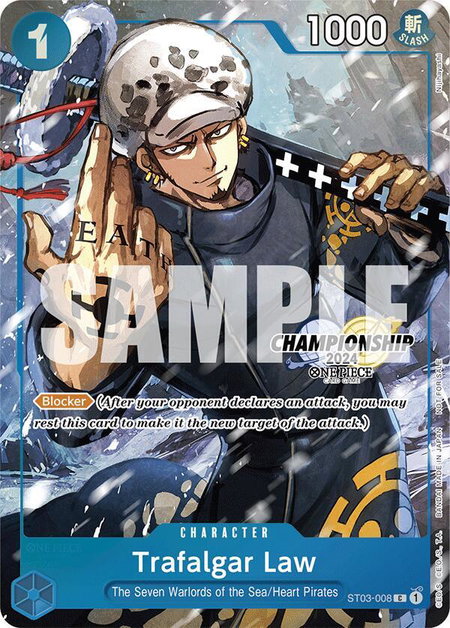 Trafalgar Law - ST03-008 (CS 2024 Event Pack Finalist) - One Piece Promotion Cards One Piece trading card