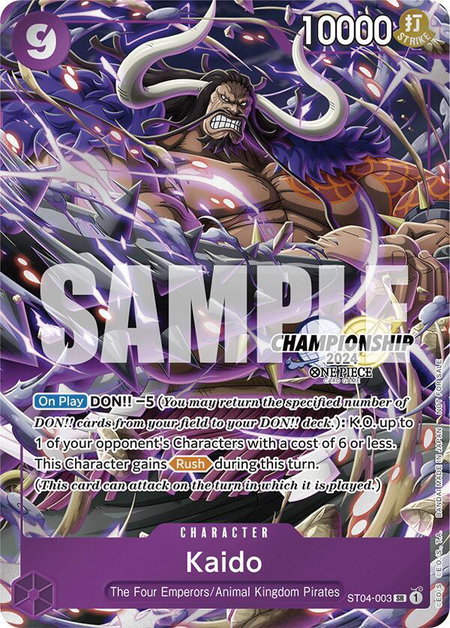 Kaido (CS 2024 Celebration Pack) - One Piece Promotion Cards One Piece trading card