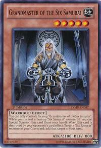 Grandmaster of the Six Samurai trading card from Ra Yellow Mega Pack Grandmaster of the Six Samurai - Ra Yellow Mega Pack YuGiOh trading card