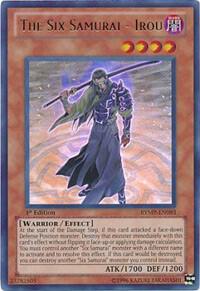 The Six Samurai - Irou trading card from Ra Yellow Mega Pack The Six Samurai - Irou - Ra Yellow Mega Pack YuGiOh trading card