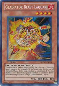 Gladiator Beast Laquari trading card from Ra Yellow Mega Pack Gladiator Beast Laquari - Ra Yellow Mega Pack YuGiOh trading card