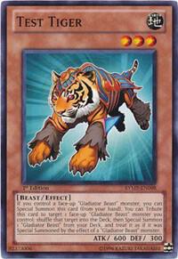 Test Tiger trading card from Ra Yellow Mega Pack Test Tiger - Ra Yellow Mega Pack YuGiOh trading card