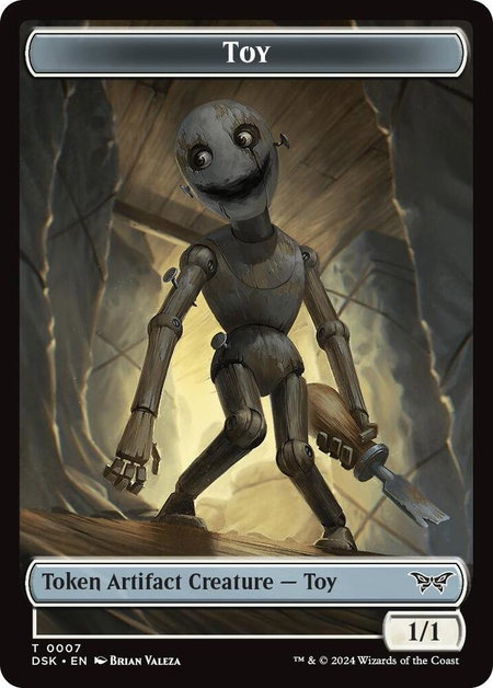 Toy // Spider Double-Sided Token - Duskmourn: House of Horror Magic: The Gathering trading card