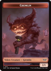 Gremlin Token - Duskmourn: House of Horror (DSK) #11 - Token Magic: The Gathering Trading Card