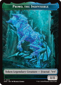 Primo, the Indivisible Token - Duskmourn: House of Horror (DSK) #14 - Token Magic: The Gathering Trading Card