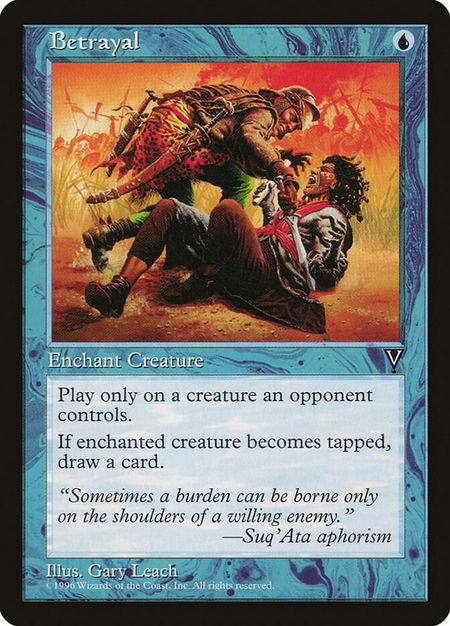 Betrayal - Visions Magic: The Gathering trading card