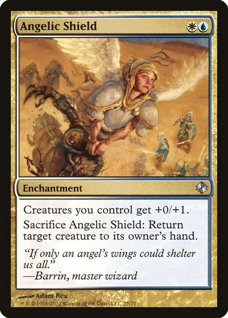 Angelic Shield - Duel Decks: Venser vs. Koth Magic: The Gathering trading card