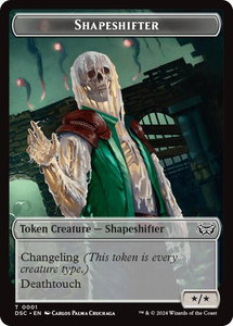 Shapeshifter // Insect (0022) Double-Sided Token - Commander: Duskmourn: House of Horror (DSC) #1 // 22 - Token Magic: The Gathering Trading Card