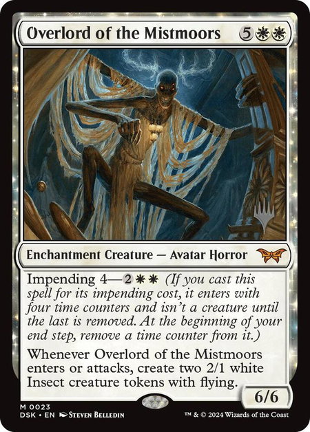 Overlord of the Mistmoors - Promo Pack: Duskmourn: House of Horror Magic: The Gathering trading card