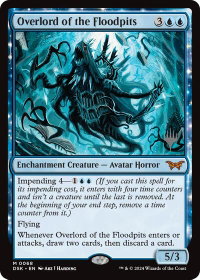 Overlord of the Floodpits - Promo Pack: Duskmourn: House of Horror (PPDSK) #68p - Mythic Rare Magic: The Gathering Trading Card