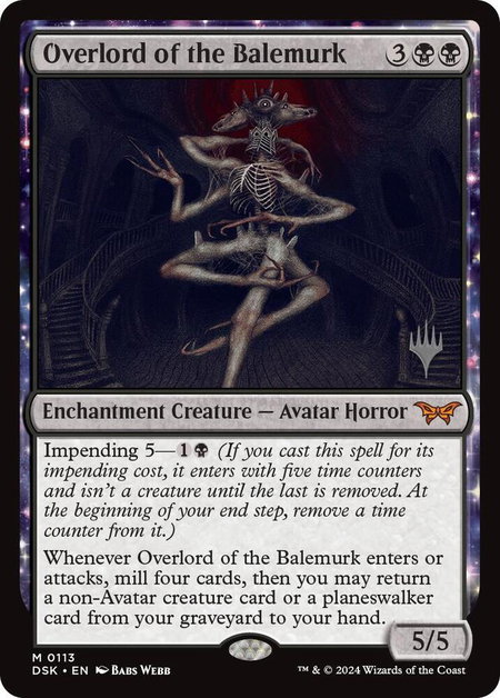 Overlord of the Balemurk - Promo Pack: Duskmourn: House of Horror Magic: The Gathering trading card