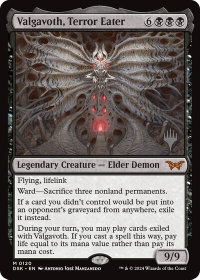 Valgavoth, Terror Eater - Promo Pack: Duskmourn: House of Horror (PPDSK) #120p - Mythic Rare Magic: The Gathering Trading Card