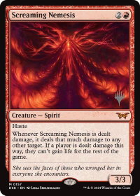 Screaming Nemesis - Promo Pack: Duskmourn: House of Horror (PPDSK) #157p - Mythic Rare Magic: The Gathering Trading Card