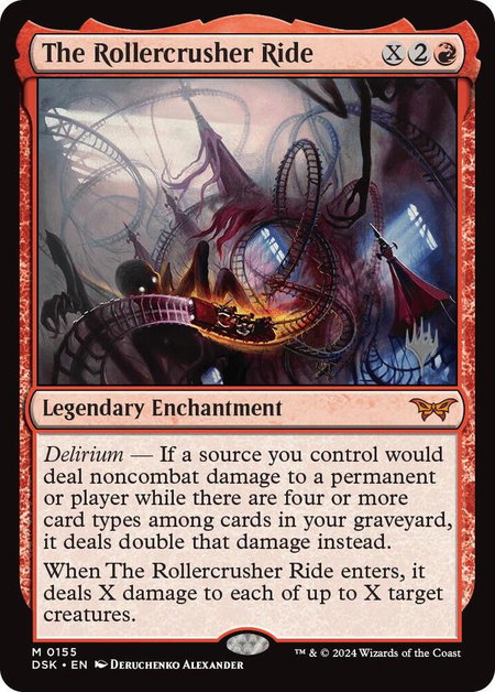 The Rollercrusher Ride (0155) - Promo Pack: Duskmourn: House of Horror Magic: The Gathering trading card