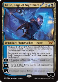 Kaito, Bane of Nightmares - Promo Pack: Duskmourn: House of Horror (PPDSK) #220p - Mythic Rare Magic: The Gathering Trading Card