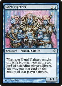 Coral Fighters - Duel Decks: Venser vs. Koth (DDI) #4 - Uncommon Magic: The Gathering Trading Card