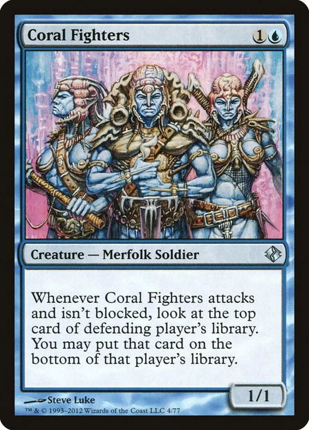 Coral Fighters - Duel Decks: Venser vs. Koth Magic: The Gathering trading card