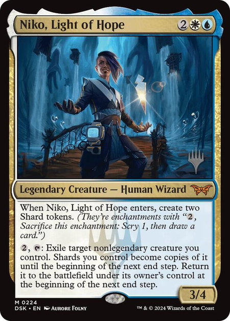 Niko, Light of Hope - Promo Pack: Duskmourn: House of Horror Magic: The Gathering trading card