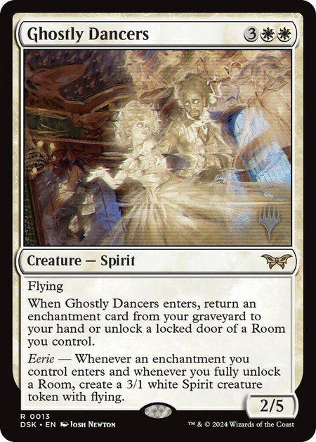 Ghostly Dancers - Promo Pack: Duskmourn: House of Horror Magic: The Gathering trading card