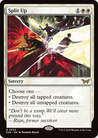 Split Up - Promo Pack: Duskmourn: House of Horror (PPDSK) #32p - Rare Magic: The Gathering Trading Card