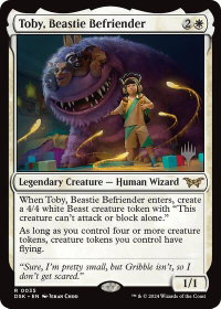 Toby, Beastie Befriender - Promo Pack: Duskmourn: House of Horror (PPDSK) #35p - Rare Magic: The Gathering Trading Card