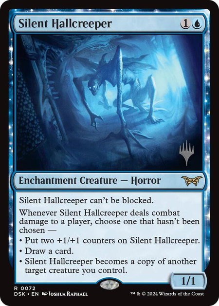 Silent Hallcreeper - Promo Pack: Duskmourn: House of Horror Magic: The Gathering trading card
