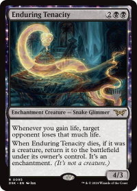 Enduring Tenacity - Promo Pack: Duskmourn: House of Horror (PPDSK) #95p - Rare Magic: The Gathering Trading Card