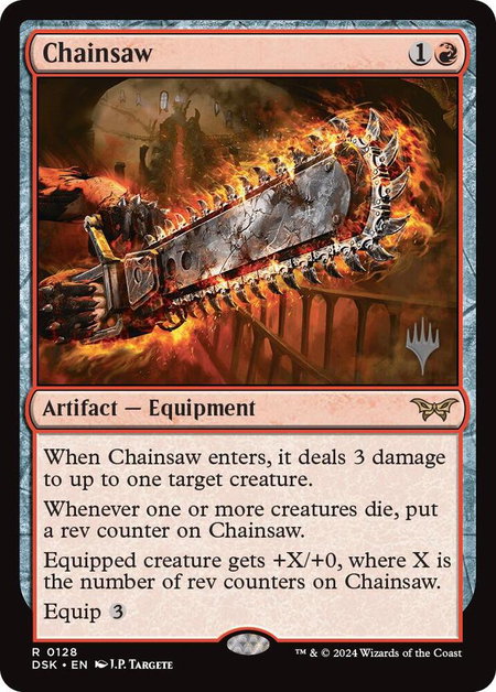 Chainsaw - Promo Pack: Duskmourn: House of Horror Magic: The Gathering trading card