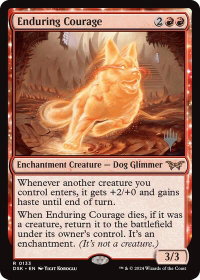 Enduring Courage - Promo Pack: Duskmourn: House of Horror (PPDSK) #133p - Rare Magic: The Gathering Trading Card