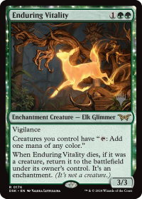 Enduring Vitality - Promo Pack: Duskmourn: House of Horror (PPDSK) #176p - Rare Magic: The Gathering Trading Card