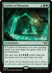 Leyline of Mutation - Promo Pack: Duskmourn: House of Horror (PPDSK) #188p - Rare Magic: The Gathering Trading Card