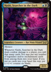 Nashi, Searcher in the Dark - Promo Pack: Duskmourn: House of Horror (PPDSK) #223p - Rare Magic: The Gathering Trading Card
