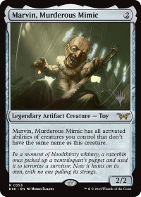 Marvin, Murderous Mimic - Promo Pack: Duskmourn: House of Horror (PPDSK) #253p - Rare Magic: The Gathering Trading Card