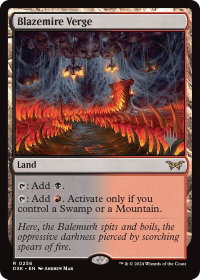 Blazemire Verge - Promo Pack: Duskmourn: House of Horror (PPDSK) #256p - Rare Magic: The Gathering Trading Card