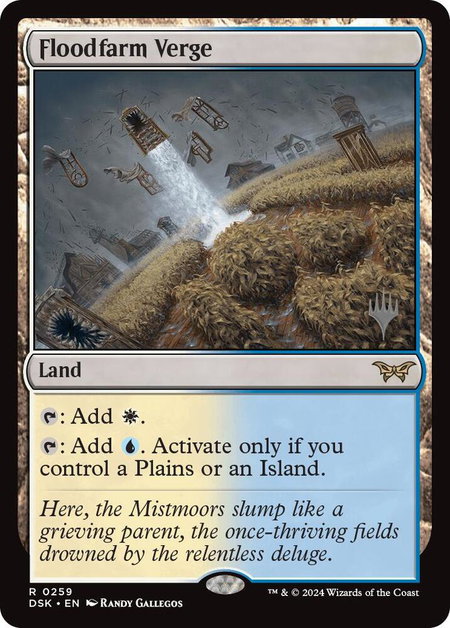 Floodfarm Verge - Promo Pack: Duskmourn: House of Horror Magic: The Gathering trading card