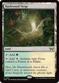Hushwood Verge - Promo Pack: Duskmourn: House of Horror (PPDSK) #261p - Rare Magic: The Gathering Trading Card