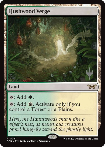 Hushwood Verge - Promo Pack: Duskmourn: House of Horror Magic: The Gathering trading card