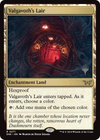 Valgavoth's Lair - Promo Pack: Duskmourn: House of Horror (PPDSK) #271p - Rare Magic: The Gathering Trading Card