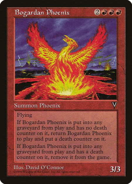 Bogardan Phoenix - Visions Magic: The Gathering trading card