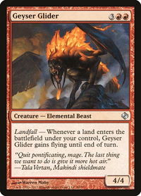 Geyser Glider - Duel Decks: Venser vs. Koth (DDI) #56 - Uncommon Magic: The Gathering Trading Card