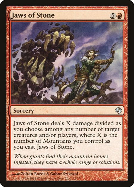 Jaws of Stone - Duel Decks: Venser vs. Koth Magic: The Gathering trading card
