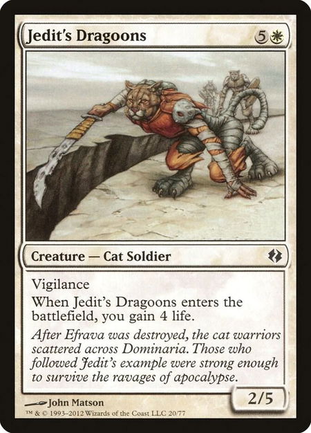 Jedit's Dragoons - Duel Decks: Venser vs. Koth Magic: The Gathering trading card
