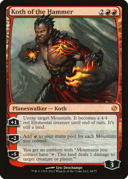 Koth of the Hammer - Duel Decks: Venser vs. Koth Magic: The Gathering trading card