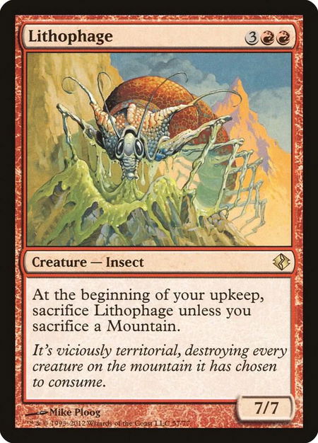Lithophage - Duel Decks: Venser vs. Koth Magic: The Gathering trading card